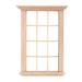 2 /12 Wood Doll Houses Window Frame Lattice Woody Ornament Hanging Ornaments Unfinished Model