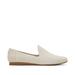 TOMS Women's Darcy Cream Leather Flat Shoes Natural/White, Size 5.5