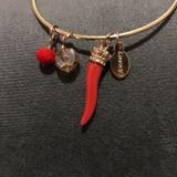 Disney Jewelry | Bwot Mango Style Adjustable Bracelet From Disney Italy, With All Italian Charms | Color: Gold/Red | Size: Os