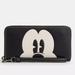 Coach Bags | Coach X Disney Mickey Long Zip Around Wallet | Color: Black/White | Size: 7 1/2” X 4” X 1”