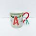 Anthropologie Dining | Anthropologie - A Cup Of Cheer Holiday Mug | Color: Cream/Red | Size: Os