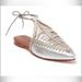 Free People Shoes | Free People Dana Pointed Flats | Color: Silver | Size: 10