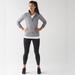 Lululemon Athletica Tops | Lululemon Rush Hour 1/2 Zip Running Luon Spray Jacquard White Black Size 8 | Color: Black/White | Size: 8