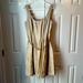 Nine West Dresses | Nine West Tan And Gold Sleeveless A-Line Linen Dress.Size 12 | Color: Gold/Tan | Size: 12