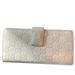 Gucci Bags | Guccissima Margaux Calfskin Metal Bar Continental Flap Wallet Cream Color Pre | Color: Cream | Size: Os