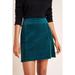 Anthropologie Skirts | Anthropologie | Maeve Slim Corduroy Velvet Mini Skirt In Emerald | Size 10 | Color: Green | Size: 10