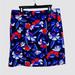 J. Crew Skirts | J Crew Floral Basketweave Pleated Mini Skirt With Pockets Size 4 | Color: Blue/Red | Size: 4