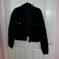 Brandy Melville Jackets & Coats | Brandy Melville Corduroy Cropped Jacket | Color: Black | Size: S