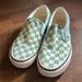 Vans Shoes | Classic Checkerboard Vans With A Twist! Excellent Condition! | Color: Blue/Green | Size: 7