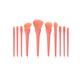 VIPAVA Makeup Brush Sets 10Pcs Candy-Color Cosmetics Tools Kit， Professional Makeup Brushes Set Hair Powder Eye Shadow Blending Beauty Brush (Color : Red)