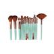 VIPAVA Makeup Brush Sets 18Pcs Makeup Brushes Tool Set ，Cosmetic Powder Eye Shadow Foundation Blush Blending Beauty Make Up Brush (Color : Green2)