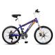 SilteD 24 Speed Mountain Bikes, 22'' Children's Road Bikes with Front and Rear Double Disc Brakes, for 140-165cm Boys and Girls (Color : Blue)