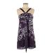 Glam Casual Dress - A-Line V Neck Sleeveless: Purple Dresses - Women's Size Medium