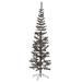 The Holiday Aisle® vidaXL Slim Christmas Tree Holiday Decoration Xmas Ornament, Steel in Black | 15.7 D in | Wayfair