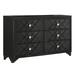 Willa Arlo™ Interiors Deidamia 6-drawer Dresser Wood in Black/Brown | 39 H x 63 W x 17 D in | Wayfair 79AC7D73CCCA4CD1BF8DD2D3617474CE