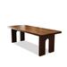 Corrigan Studio® 62.99"Nut-brown Rectangular Solid Wood Dining Table Wood in Brown/Green | 29.53 H x 62.99 W x 27.56 D in | Wayfair