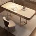 17 Stories Tyeesha 2 Piece Rectangulard Desk & Chair Set Office Set w/ Chair Wood/Metal in Brown | 29.53 H x 55.12 W x 23.62 D in | Wayfair