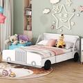Zoomie Kids Albo Panel Bed Wood in Gray | 29.9 H x 55.9 W x 77.2 D in | Wayfair D18B4B0C40944FA4BC0E9697AA4BCCA9