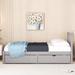 Winston Porter Onassis Twin Storage Platform Bed Frame w/ Headboard Wood in Gray | 35.49 H x 41.79 W x 79.49 D in | Wayfair