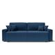 BAÏTA Schlafsofa, 3-Sitzer, Kordsamt, rechts, ausklappbar, Cord, Kobaltblau, Dimensions canapé : 230 x 98 x 82 cm