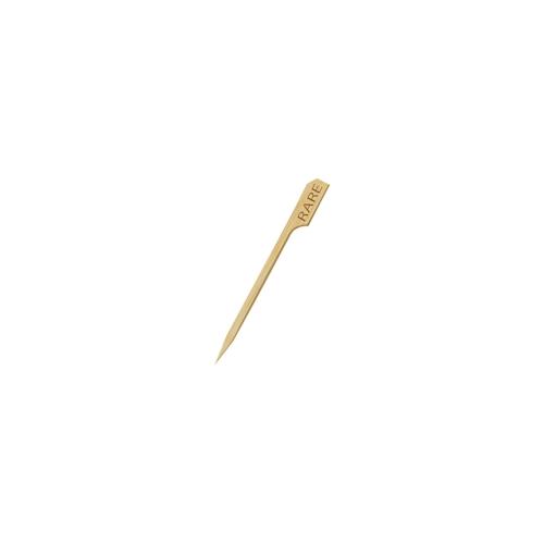 „1000 Bambus Steak Marker Steak-Marker Picker „“RARE““ 9 cm“