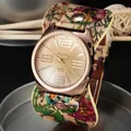 Womage moda grandi orologi donna stile bohemien orologi da donna cinturino in pelle orologi al