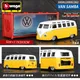 Bburago volkswagen van samba miniatur legierung automodell druckguss fahrzeug replik tasche autos