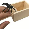 Boîte de farce en bois pour amis tour d'araignée boîte cachée jeux amusants qualité cadeau