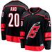 Men's Fanatics Branded Sebastian Aho Black Carolina Hurricanes Home Breakaway Jersey