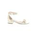 Louise Et Cie Heels: Ivory Print Shoes - Women's Size 37 - Open Toe