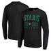 Men's Starter Black Dallas Stars Logo Graphic Long Sleeve T-Shirt