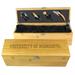 Minnesota Golden Gophers Bamboo Wine Gift Box With Tools