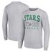 Men's Starter Heather Gray Dallas Stars Logo Graphic Long Sleeve T-Shirt