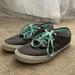 Vans Shoes | Grey & Blue Vans Lace Up Shoes Size 11 Worn Once | Color: Blue/Gray | Size: 11