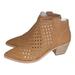 Anthropologie Shoes | Anthropologie Dolce Vita Spence Woven Bootie Size 10 Dark Saddle Nubuck | Color: Tan | Size: 10