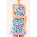 Lilly Pulitzer Dresses | Lilly Pulitzer Mila Stretch In The Groove Colorful Shift Dress 2 New Cotton Mini | Color: Blue/Pink | Size: 2