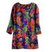 J. Crew Dresses | J Crew Blue Multicolor Floral Long Sleeve Mini Dress : Size 2 : $118 Retail | Color: Blue/Pink | Size: 2