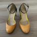 J. Crew Shoes | Hardly Worn J. Crew Patent Leather Colorblock Ankle Strap Pump | Color: Blue/Tan | Size: 6