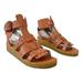 Free People Shoes | Free People Womens Size 38 Us 8 Natural Leather Marianne Gladiator Wedge Sandals | Color: Tan | Size: 38eu