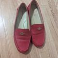 Coach Shoes | Euc Marley Leather Moccasin Loafers | Color: Red | Size: 10