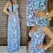 Lilly Pulitzer Dresses | Lilly Pulitzer Sloane Maxi Dress Spa Blue Shape Up Or Ship Out Blue S | Color: Blue/White | Size: S