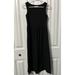 Madewell Dresses | Madewell Tank Dress Black Gauze Midi Cotton Size Xs | Color: Black | Size: Xs