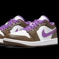 Nike Shoes | Air Jordan 1 Low Palomimo/Wild Berry-White Size 10.5 Great Price!!!! | Color: Brown/Purple | Size: 10.5