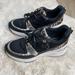 Michael Kors Shoes | Michael Kors Womens Mickey Scuba Animal Calf Hair Platform Trainer Sneakers | Color: Silver | Size: 10