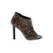 Tamara Mellon Heels: Brown Animal Print Shoes - Women's Size 37.5