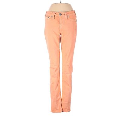 True Religion Jeans - Low Rise: Orange Bottoms - Women's Size 26 - Dark Wash