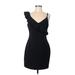 Guess Cocktail Dress - Mini: Black Solid Dresses - Women's Size 8