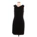 BCBGMAXAZRIA Casual Dress - Sheath: Black Solid Dresses - Women's Size Large