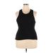 Zyia Active Active Tank Top: Black Activewear - Women's Size 2X-Large