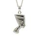 Sicuore Nefertiti Pendant - Made in 925 Sterling Silver - Simple Design with 18x10 mm Figure - 45cm Chain with Loop Clasp - Includes Gift Case